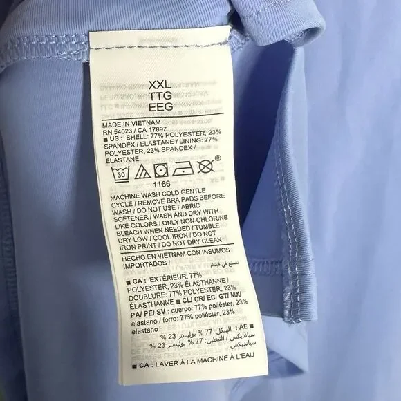 Old Navy Powersoft Cami Athletic Dress Skort Light Blue Size XXL NEW NWT - Picture 10 of 11